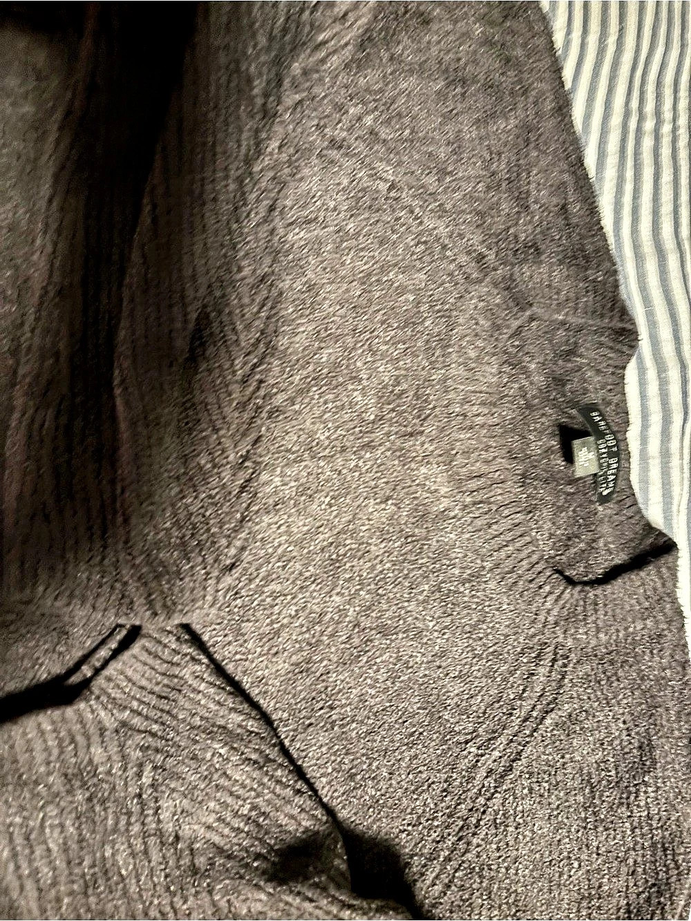 Barefoot Dreams CozyChic Lite Crewneck Sweater Gray Medium